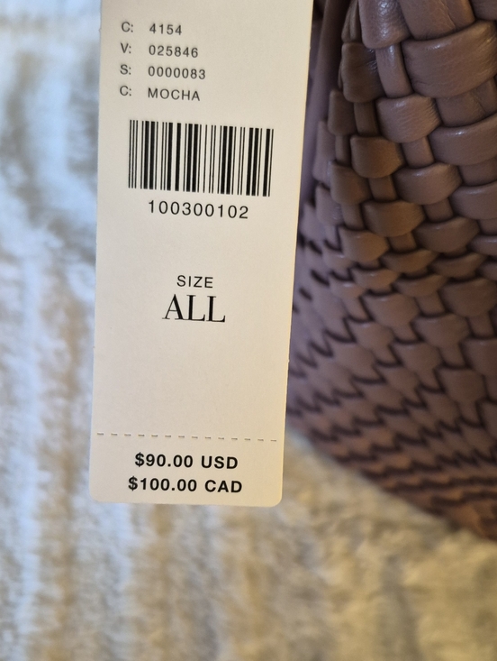 Anthropologie Hollace Tote Woven Mini Edition NEW Maeve Mocha Boho Crossbody Bag - Picture 12 of 13